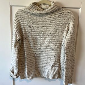 Madewell cozy off white cowl neck sweater